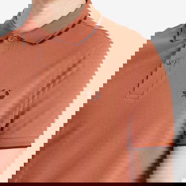 Polo skjorte Fred Perry Fred Perry Twin Tipped Polo Shirt, Size Large Orange | M3600-Y39, 5