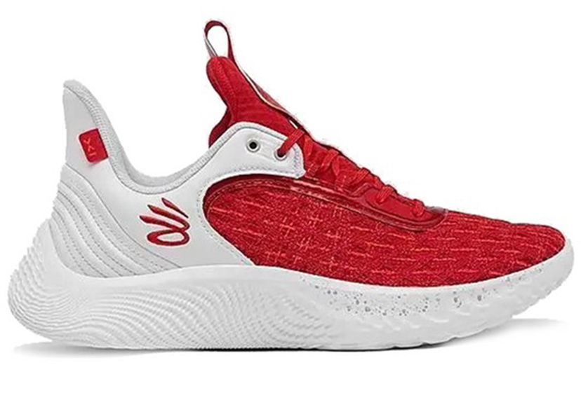 Basketball Under Armour Curry Flow 9 Team Red White Hvid | 3025631-100