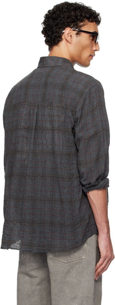 Skjorte OUR LEGACY Our Legacy Above Check Linen Shirt Grå | M2252ASB, 2