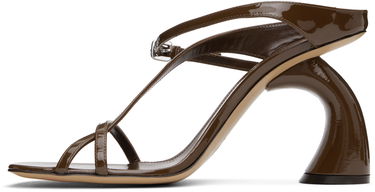 Skopleje Dries Van Noten Dries Van Noten Strappy Sculptural Heeled Sandals Brun | WS251-1623-189, 2