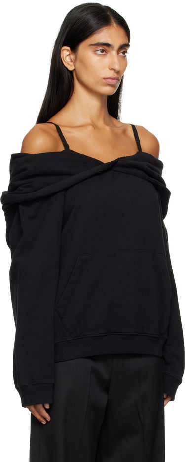 Sweatshirt Maison Margiela MM6 Maison Margiela Off-The-Shoulder Hoodie Sort | S52GU0244 M25014, 1