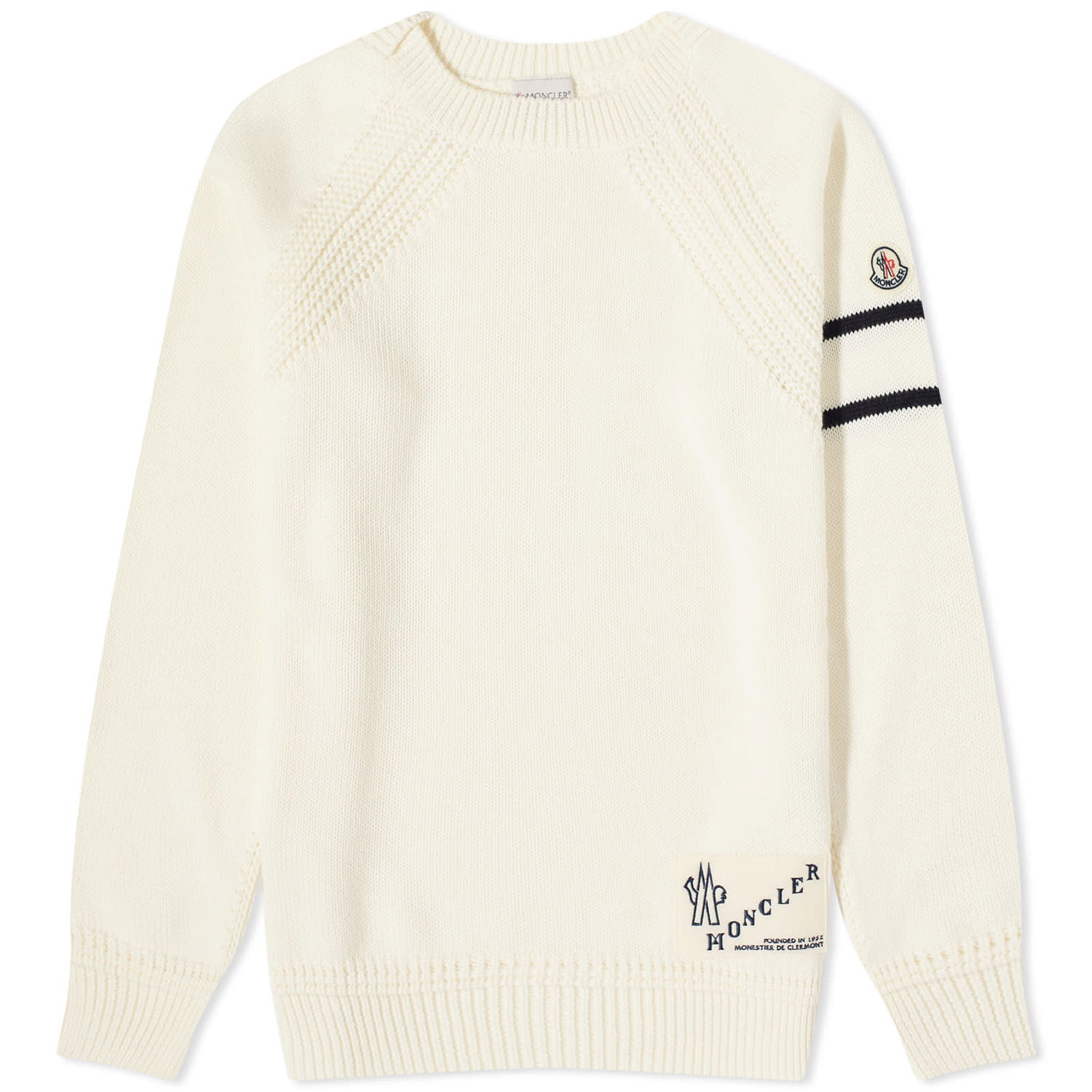 Sweater Moncler Crew Knit Sweater Beige | 9C000-M1121-19-034, 0