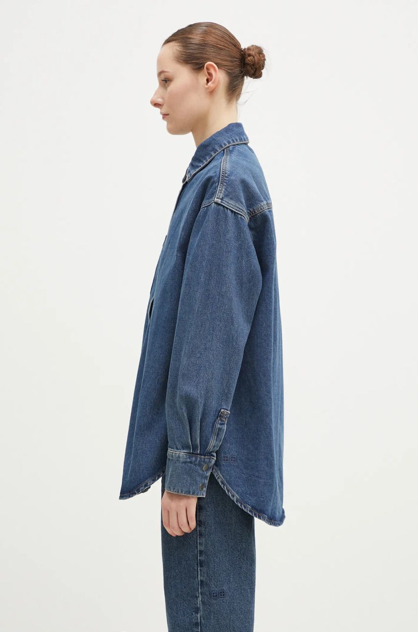 Skjorte Ksubi Oversized Longsleeve Denim Shirt Blå | WPF24SH007, 1