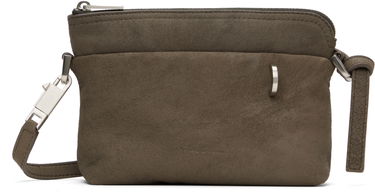 Skuldertaske Rick Owens Rick Owens Hollywood Adri Small Suede Crossbody Bag Grøn | RA01E0625 LBAPA, 0