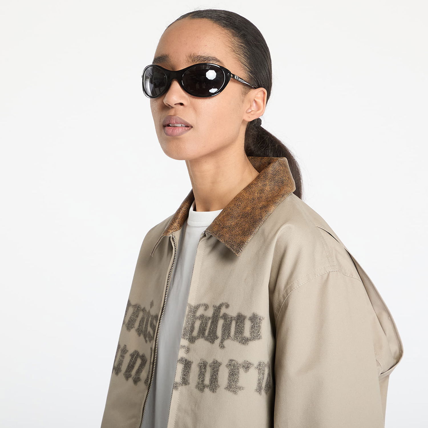 Bomberjakke MISBHV MISBHV Sunburn Work Jacket Beige | 250M408, 1