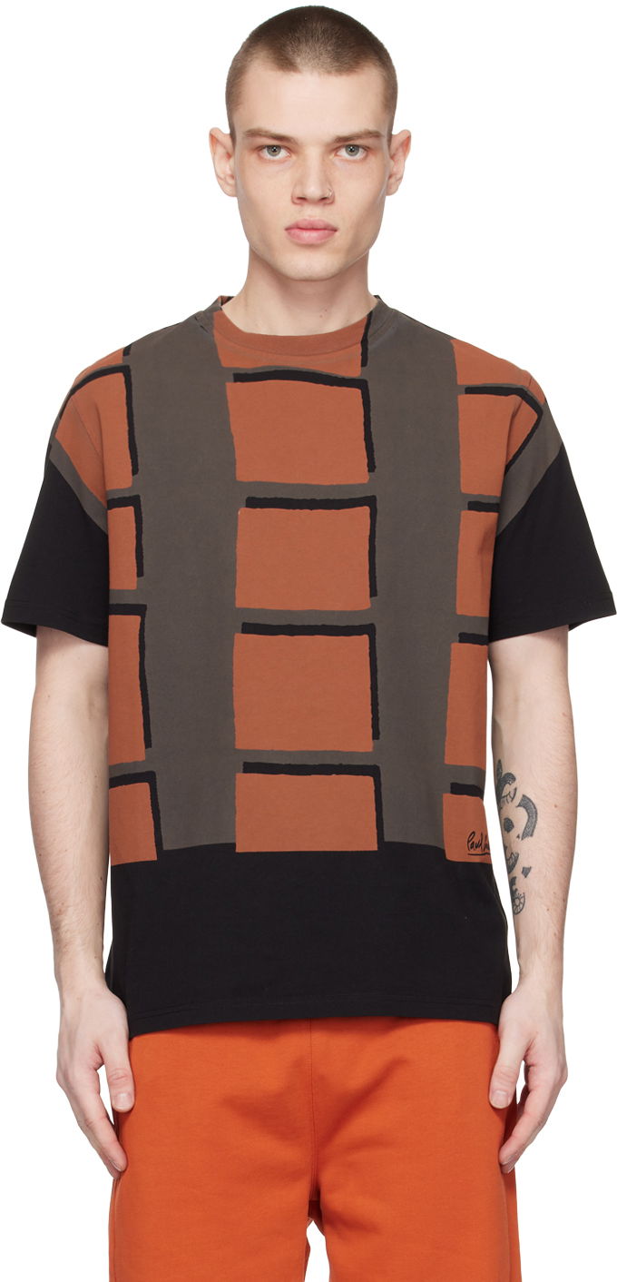 T-shirt Paul Smith Paul Smith Brick Print T-Shirt Flerfarvet | M1R-919T-KP3666-79
