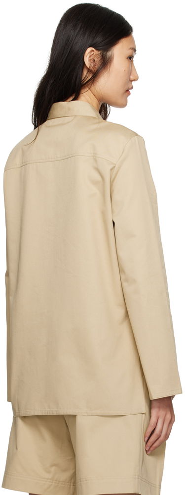 Skjorte TOTEME Long Sleeve Utility Top Beige | 233-5060-264, 2