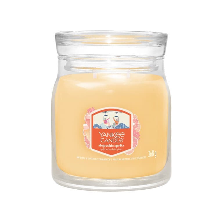 Stearinlys Yankee Candle Slopeside Spritz Signature Medium Jar 2-Wick Candle 368g Gul | 43502 YC, 0