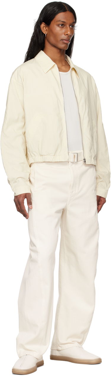 Jakke LEMAIRE Lemaire Zipped Cropped Jacket Hvid | OW1124 LF1370, 3