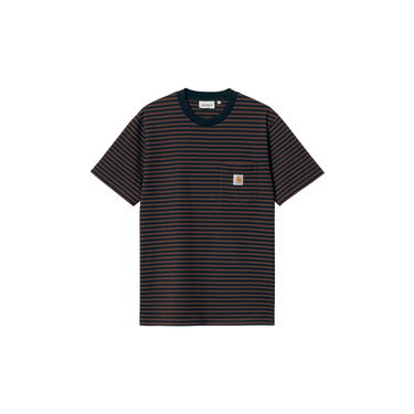 T-shirt Carhartt WIP Striped Pocket T-Shirt Brun | I033816_9, 5
