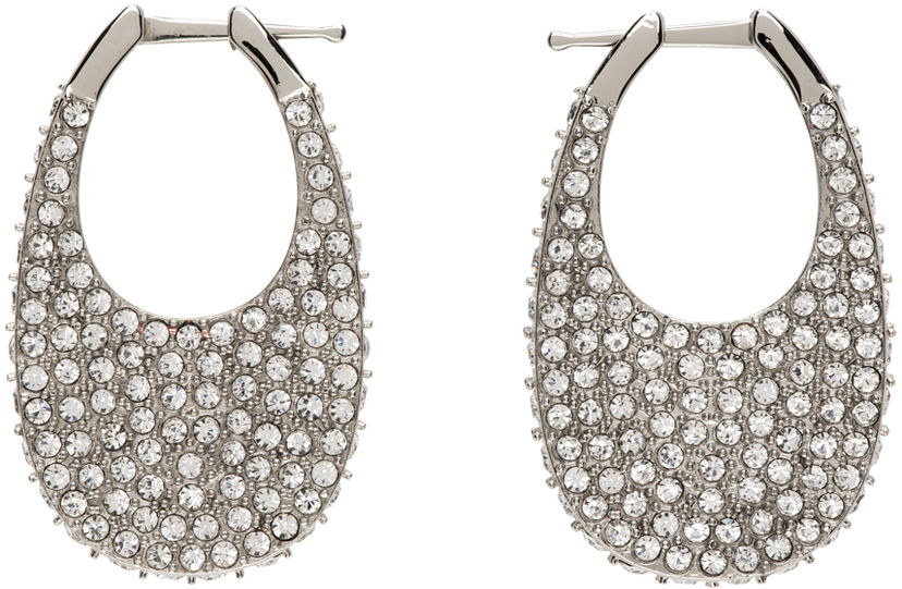 Øreringe Coperni Coperni Medium Swipe Crystal Earrings Metalisk | COPBI01BIS726