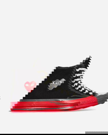 Sneakers og sko Converse Play x Chuck Taylor Red Sole Hi Sort | P1K124-1, 2
