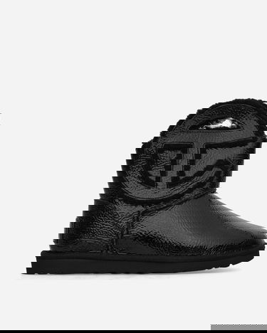 Sneakers og sko UGG Telfar Logo Mini Crinkle Leather Boots Black Sort | 1155790 BLK, 1