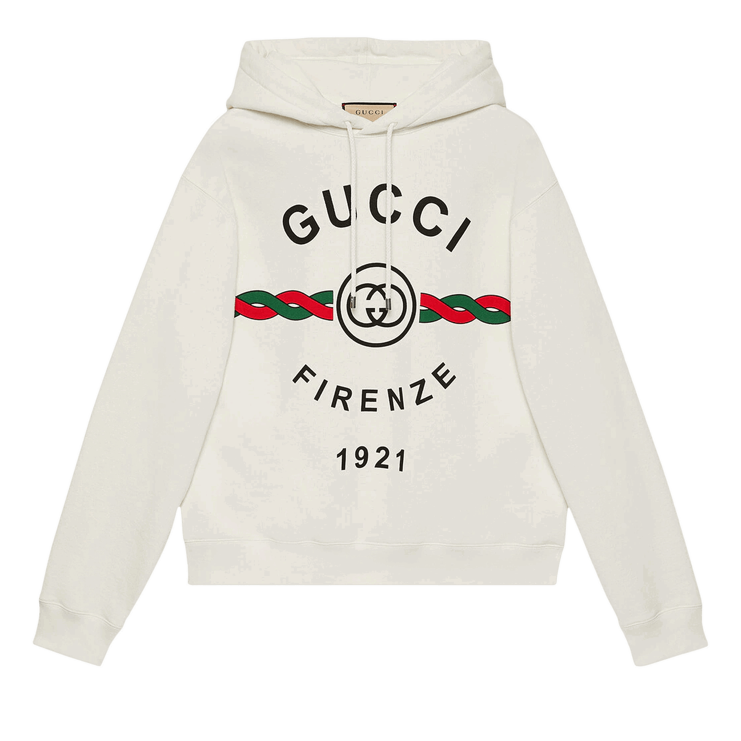 Sweatshirt Gucci Firenze 1921 Hooded Sweatshirt Hvid | 646953 XJD7O 9095, 0