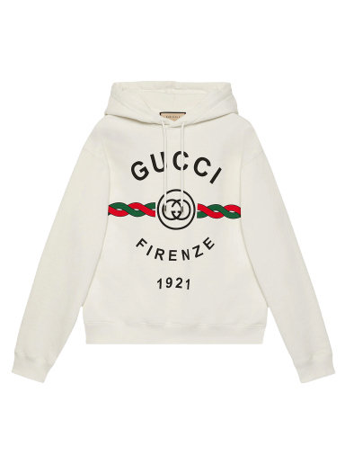 Sweatshirt Gucci Firenze 1921 Hooded Sweatshirt Hvid | 646953 XJD7O 9095