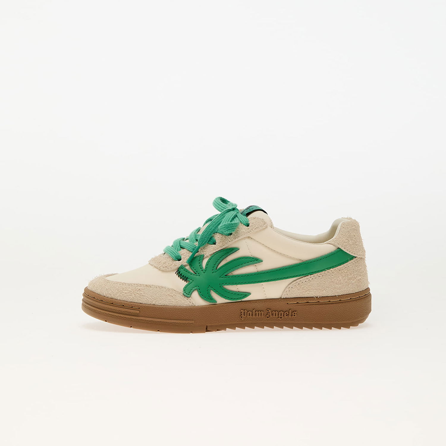 Sneakers og sko Palm Angels Kids Palm Beach University Nylon Beige Green EUR 33 Beige | PBIA015S25FAB0016155, 0