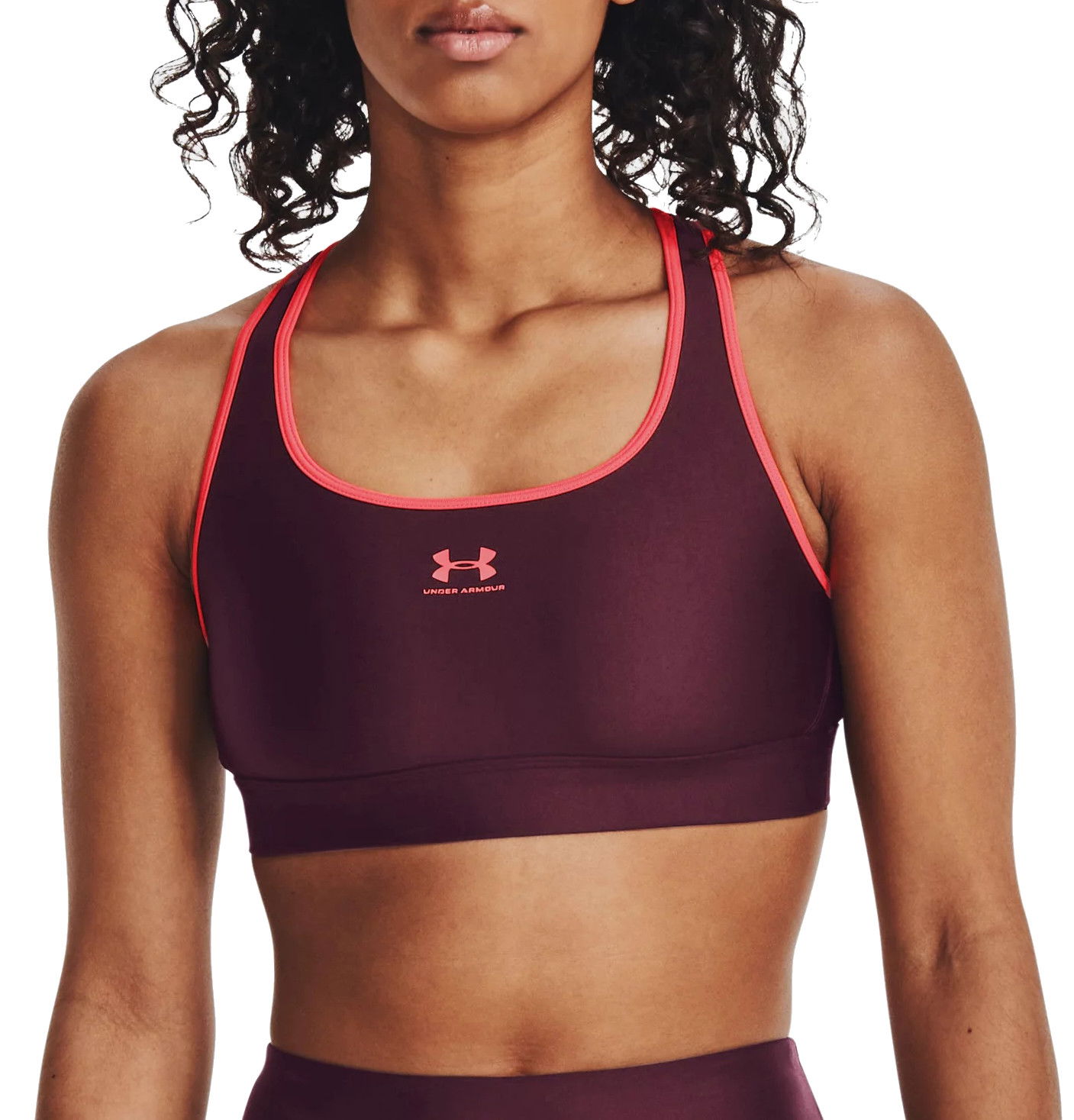 Bh Under Armour HeatGear Mid Padless Bra Bourgogne | 1373865-600, 0