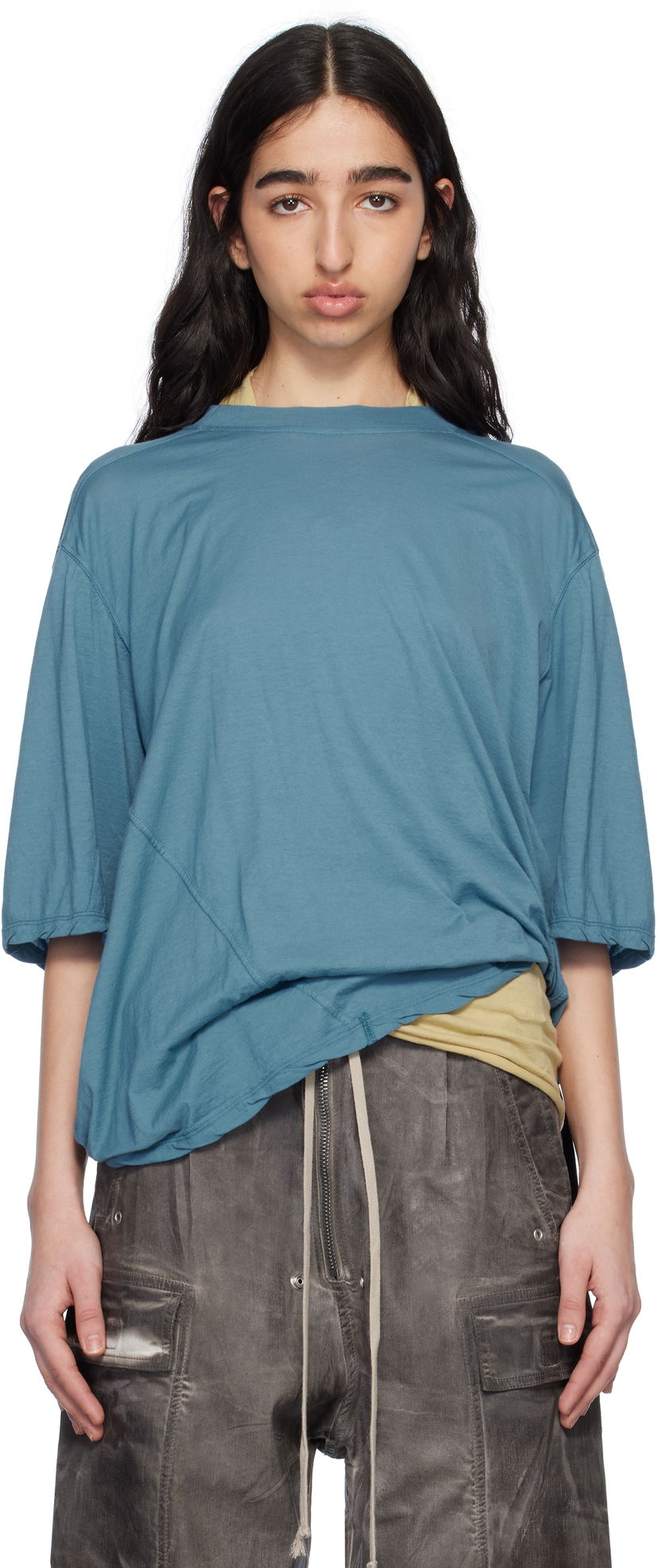 T-shirt Rick Owens Rick Owens DRKSHDW Hollywood Walrus T-Shirt Blå | DS01E3201 BH