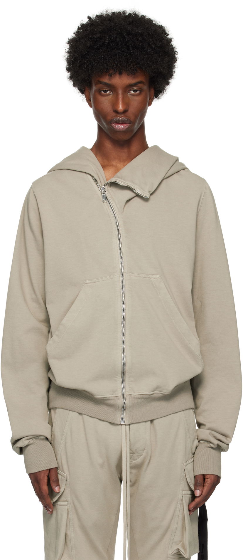 Sweatshirt Rick Owens Porterville Mountain Hoodie Grå | DU02D2286 RIG