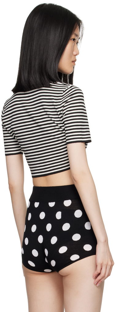 Crop top Dolce & Gabbana Dolce&Gabbana Striped Cropped Polo Sort | FXZ09T JCVY4, 2