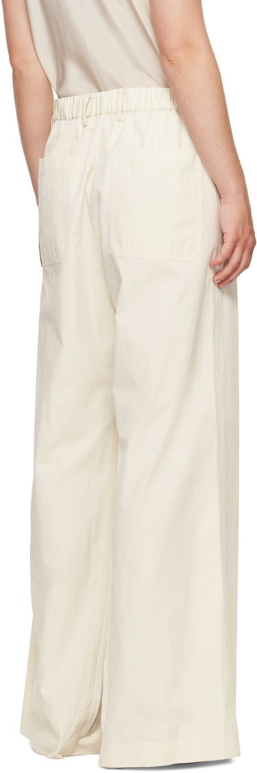 Bukser Helmut Lang Helmut Lang Gusset Wide Leg Trousers Hvid | O04HW208, 2