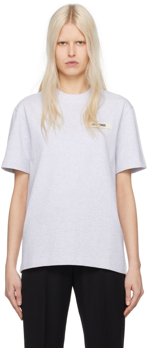 T-shirt Jacquemus Gray Les Classiques 'Le Hvid | 24E245JS208-2125