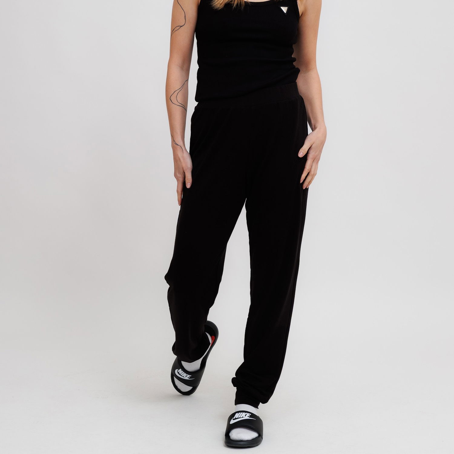 Joggingbukser GUESS Guess Lucia Joggers Sort | O5GB05KCQP2-JBLK, 0
