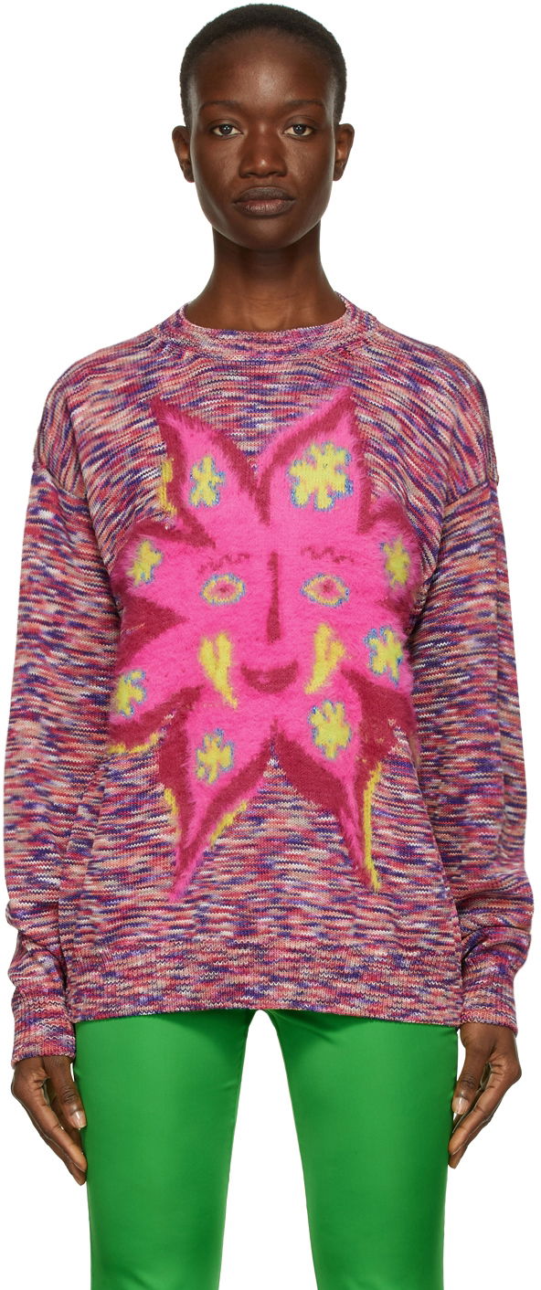 Sweater Stella McCartney Stella McCartney Sun Print Sweater Flerfarvet | 604115S7233