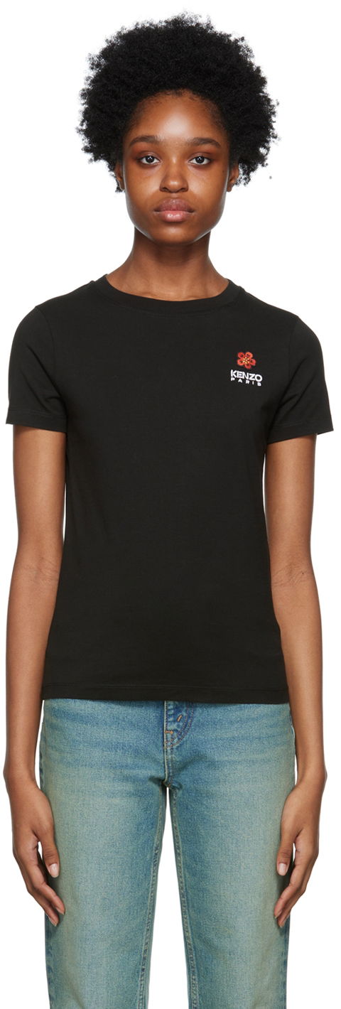 T-shirt KENZO Paris Boke Flower Crest Sort | FC62TS0124SO, 0