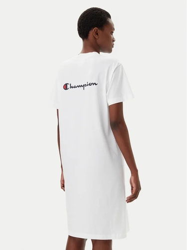 Kjole Champion Champion T-Shirt Dress Hvid | 117782-WW001, 1