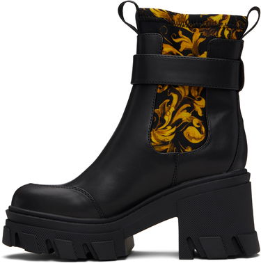 Sneakers og sko Versace Versace Jeans Couture Sophie Chain Chelsea Boots Sort | E79VA3S84_EZS867, 2