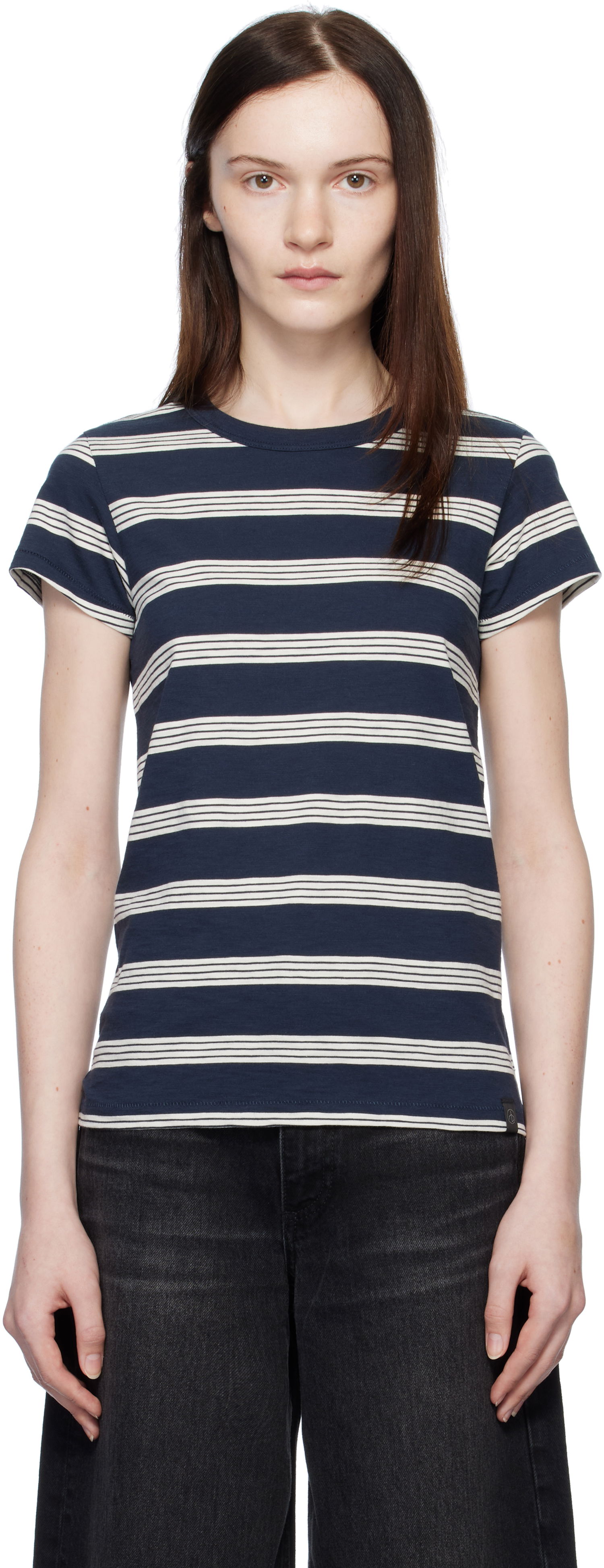 T-shirt rag & bone Striped T-Shirt Blå | WCC22HT020TA20, 0