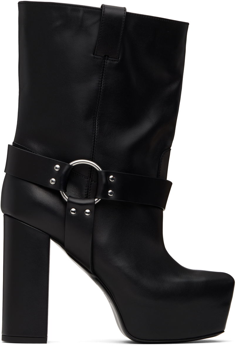 Tøj R13 R13 Sid Heeled Harness Boots Sort | R13S115-S001A