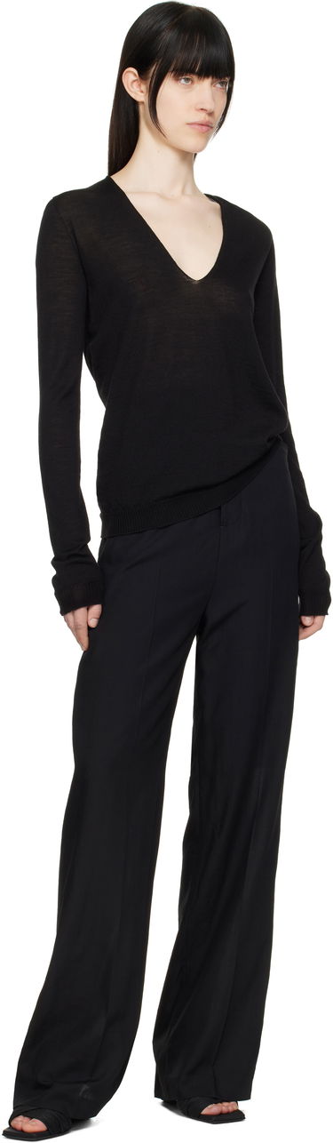 Sweater Rick Owens Rick Owens Hollywood V-Neck Sweater Sort | RP01E7623 M, 3
