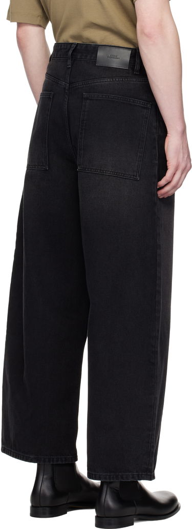 Jeans Studio Nicholson Studio Nicholson Paolo Wide Leg Jeans Sort | PAOLO SNM - 1023, 2