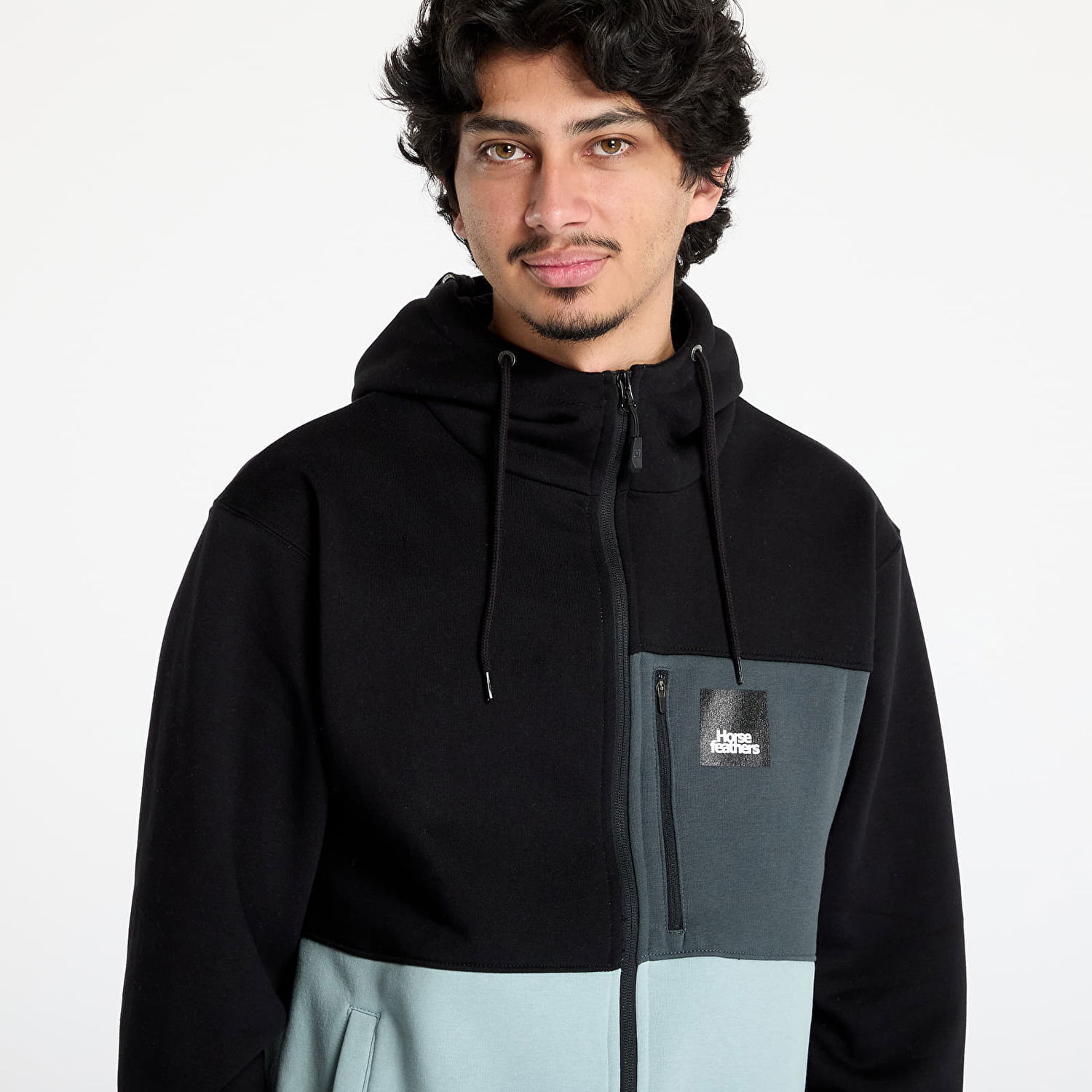Sweatshirt Horsefeathers Horsefeathers Vick Zip Hoodie Sort | SM1321J, 1
