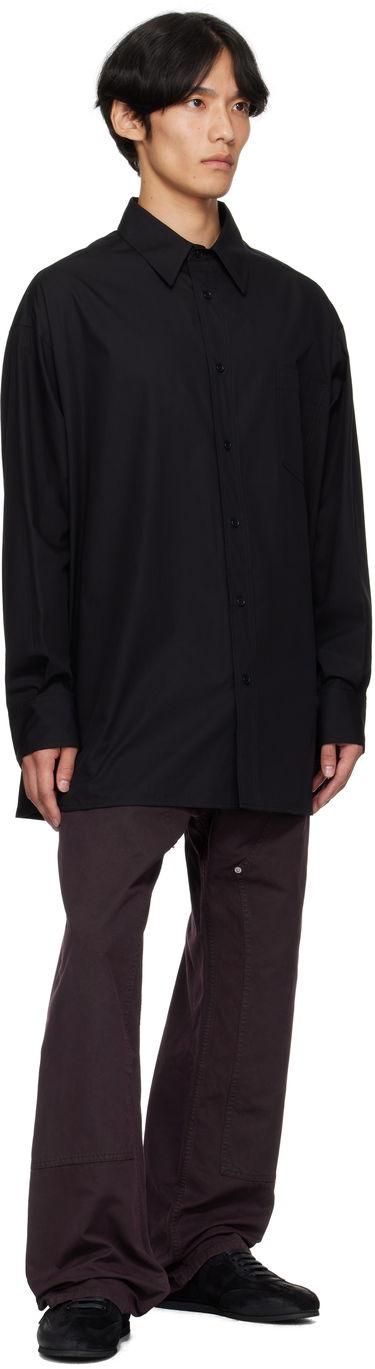 Skjorte Maison Margiela MM6 Maison Margiela Poplin Shirt Sort | SH0DT0034 M35480, 3