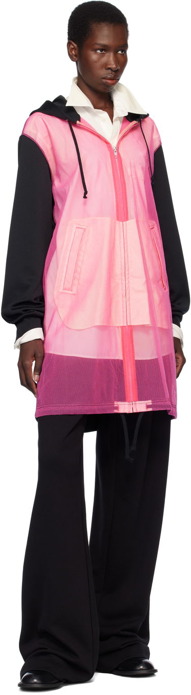 Sweatshirt Comme des Garçons Homme Plus Thick & Tulle Zip-Up Hoodie Lyserød | PO-T031-051, 3