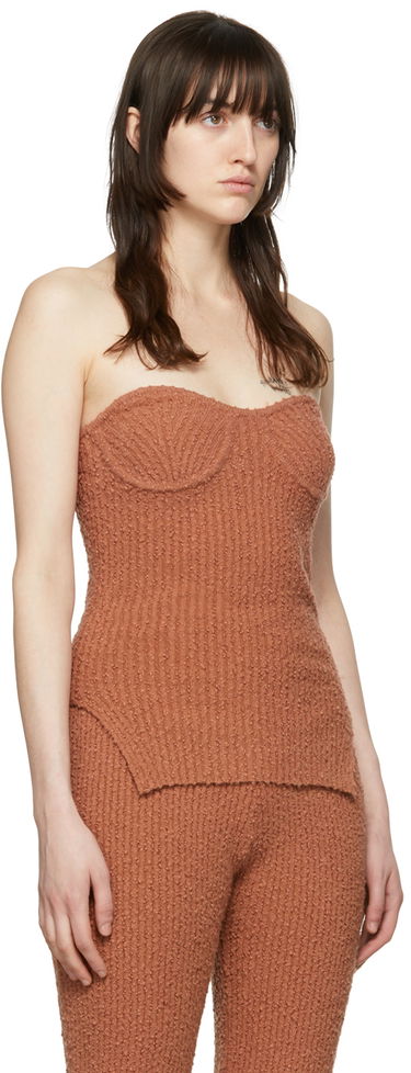 Tanktop Helmut Lang Exclusive Textured Knit Camisole Orange | L04HW706, 1