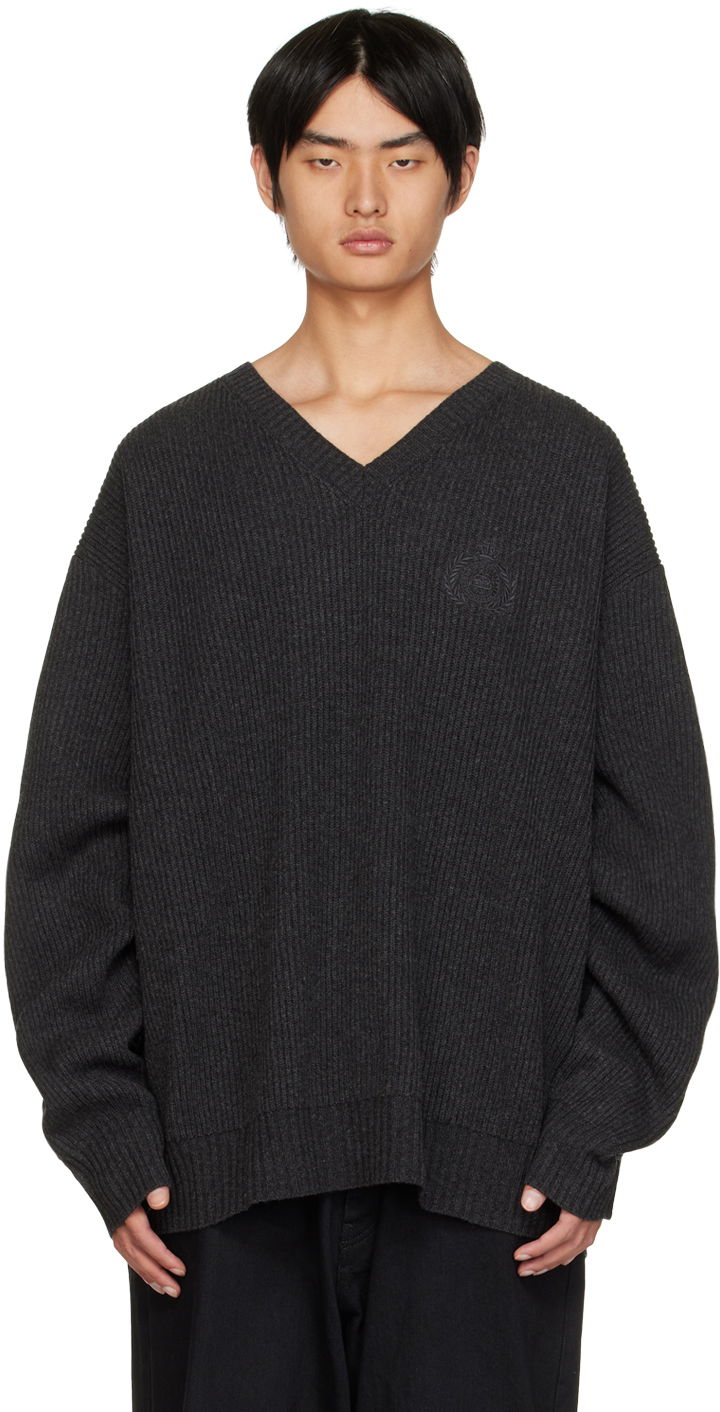 Sweater Balenciaga Hybrid Sweater Sort | 704271-T4130-1163, 0