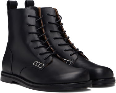 Sneakers og sko JW Anderson JW Anderson Lace-Up Leather Boots Sort | BT0108-LA0268, 3