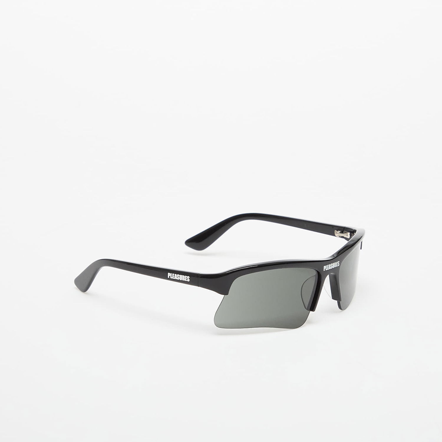 Solbriller Pleasures Active Semi-Rimless Sunglasses Sort | P25F062-BLACK, 1