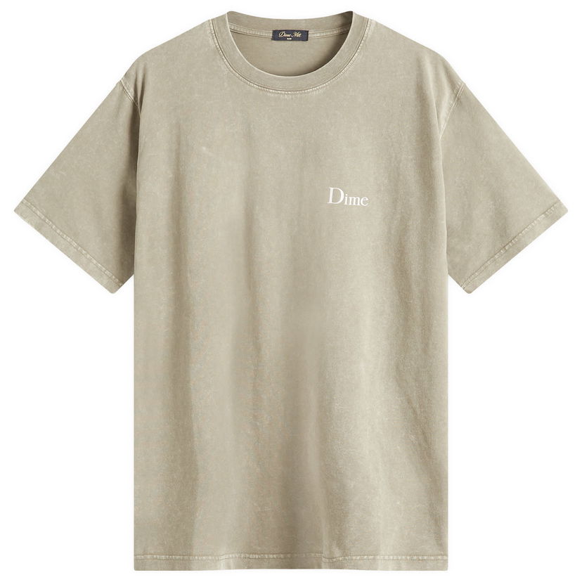 T-shirt Dime Classic Small Logo T-Shirt, Size Large Beige | DIME2SP2536CEM
