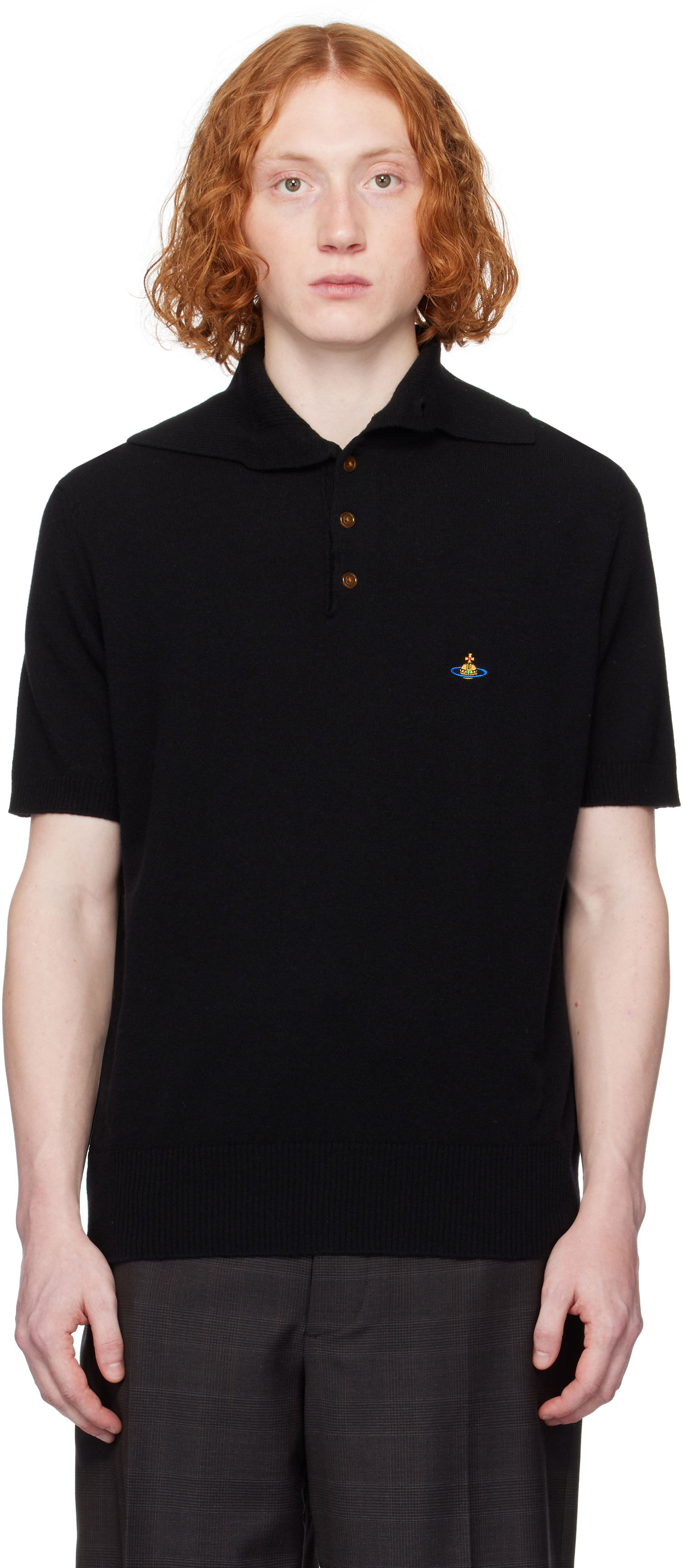 Polo skjorte Vivienne Westwood Vivienne Westwood Alex Polo Sort | 2701001P-Y0037-, 0