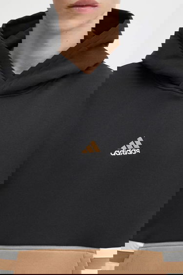 Sweatshirt adidas Performance ARCHIVE CUTLINE Color Block Striped Hoodie Beige | JY2797, 4