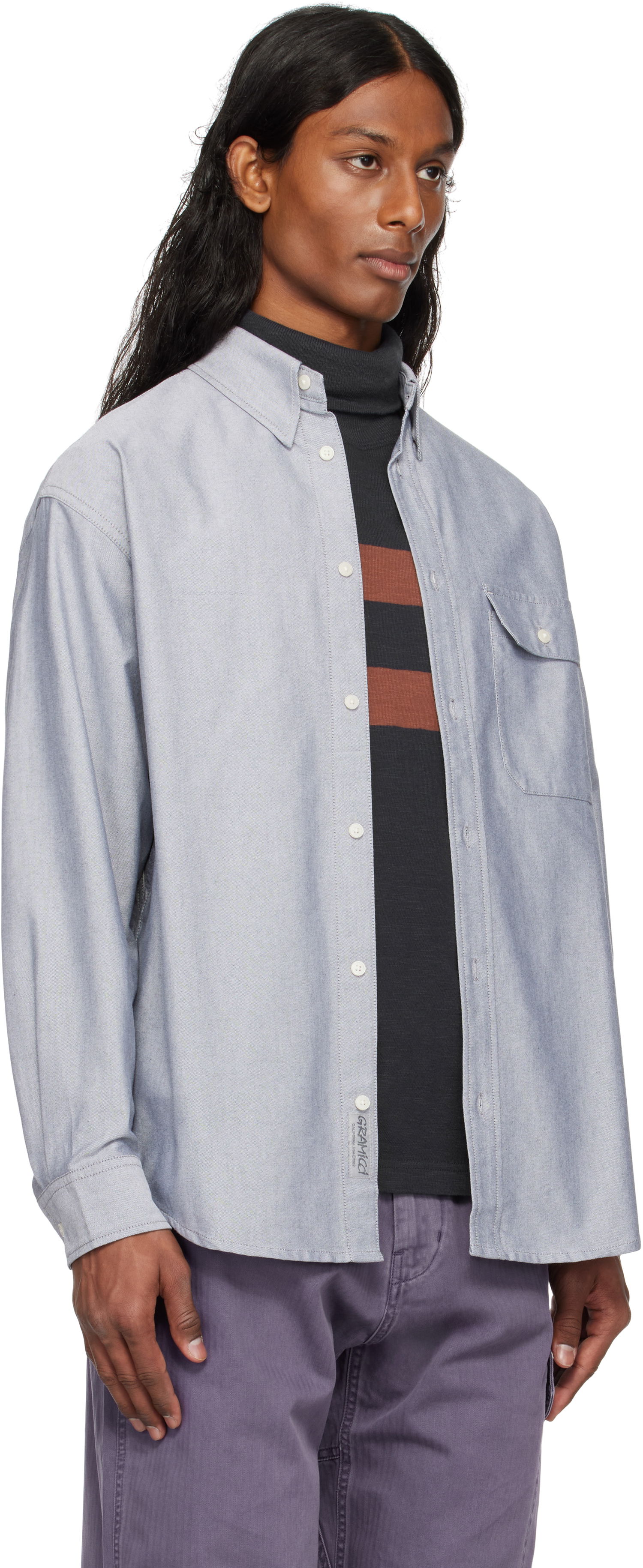 Skjorte GRAMICCI Gramicci Oxford Stance Shirt Blå | G5SM-J016, 1