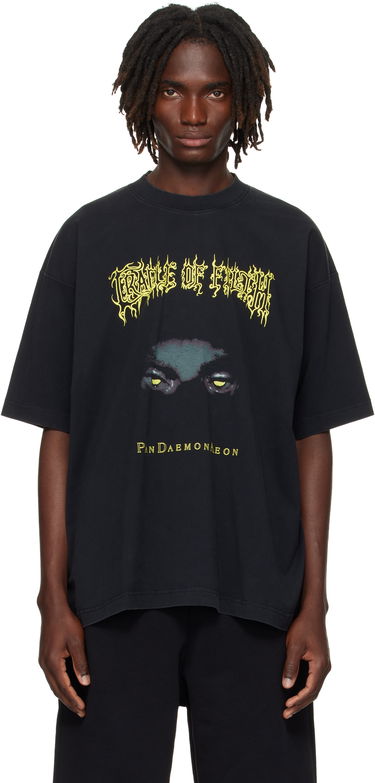T-shirt VETEMENTS Vetements Cradle of Filth Pandaemonaeon Oversized T-Shirt Sort | UCF76TR550B, 0