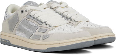Sneakers og sko AMIRI Crystal Suede Skel Top Low Hvid | AWFOSR1091, 3