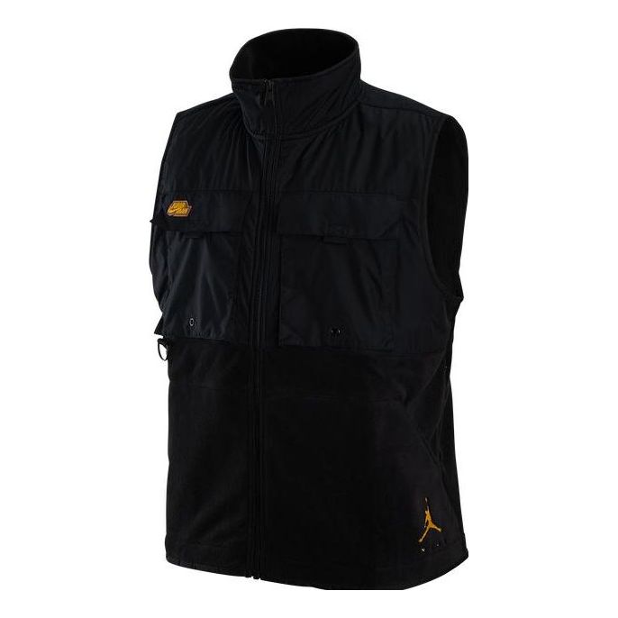 Vest Jordan Jumpman Fleece Vest Sort | DX6598-010