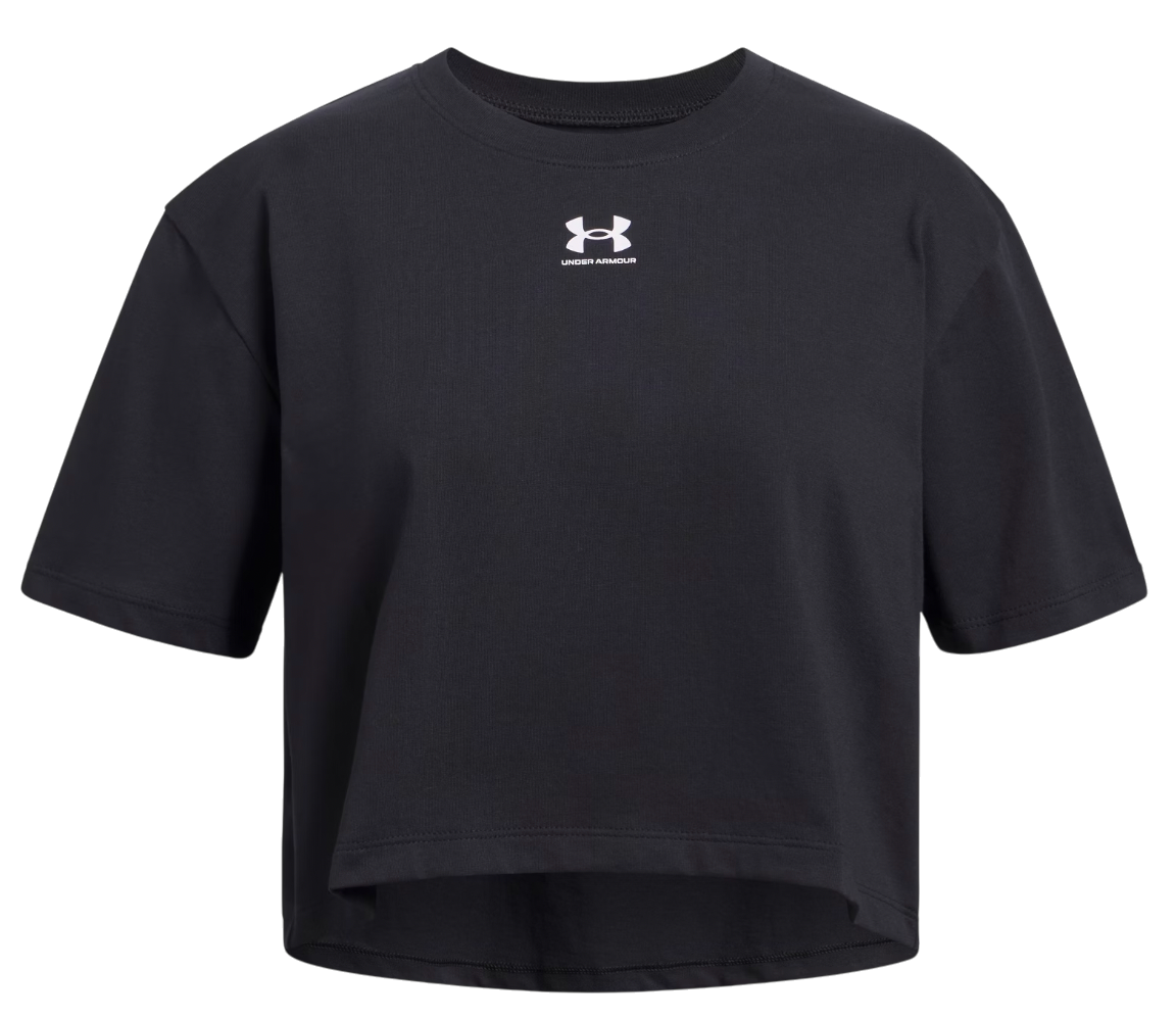 Crop top Under Armour Rival Short Sleeve T-Shirt Sort | 1389755-001, 0